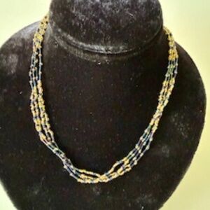 Glass bead necklace